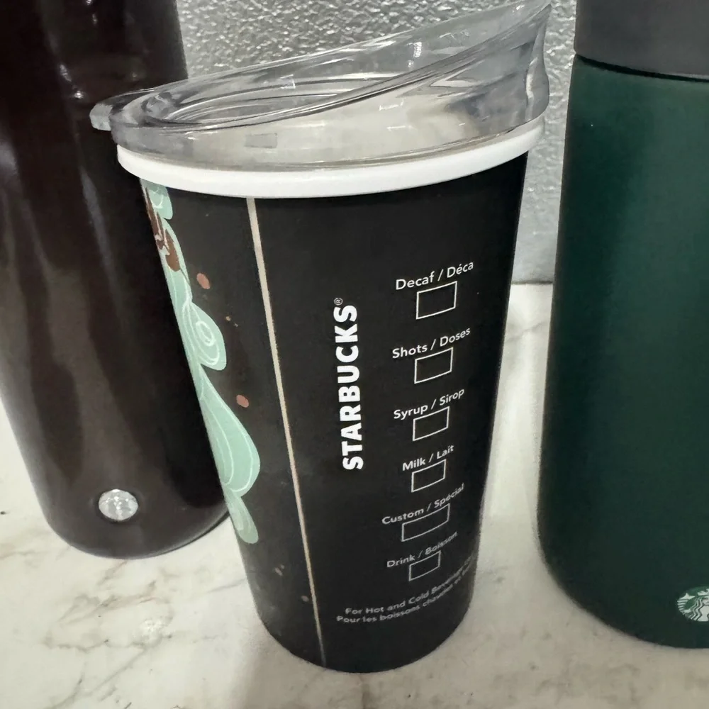 STARBUCKS bundle of 3 reusable tumblers